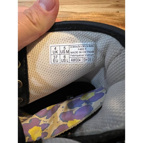 Dr Martens 1460 Floral Print Lace Up Combat Boots Womens Size - Picture 8 of 8